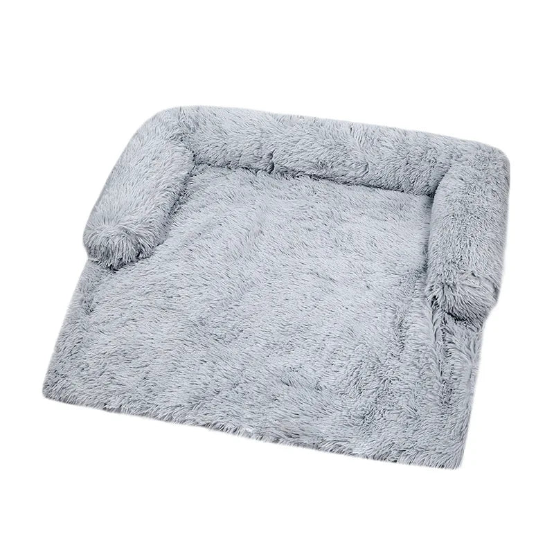 Soft Plush Dog Mat Sofa Pet Couch Mat for Dogs Plush Cushion Furniture Protector Pet Cover Removable Dog Blanket with Zipper