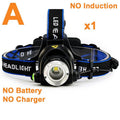 ZK30 Rechargeable LED Headlamp Headlight Head Lamp/Light Frontale 18650 Battery Head Flashlight Lanterns for Camping Running