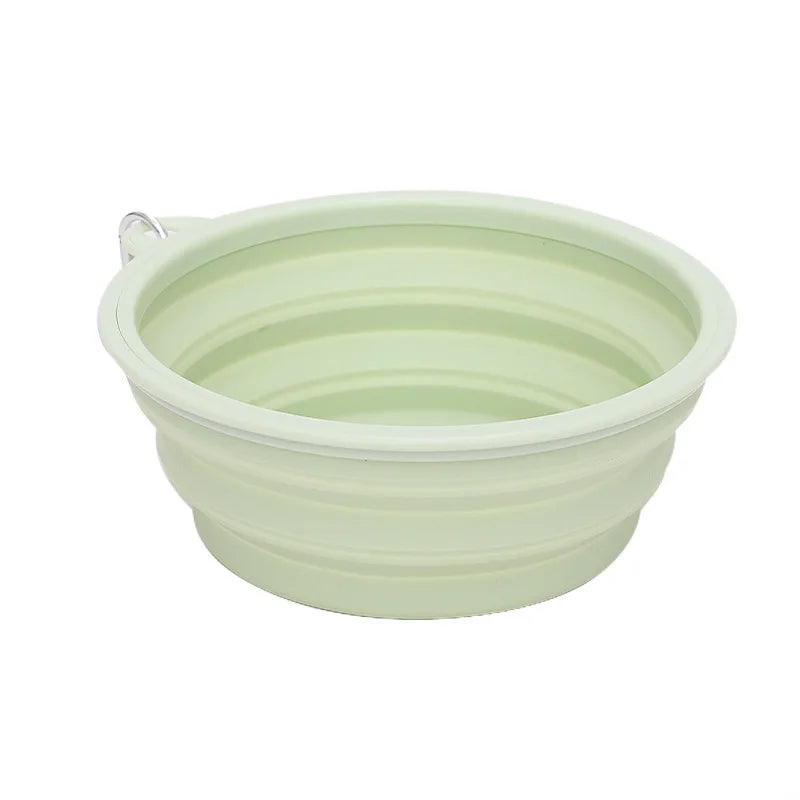 Dog Pet Folding Silicone Bowl Outdoor Travel Foldable Portable Cat Food Water Container Feeding Tray Bowl Pet Supplies