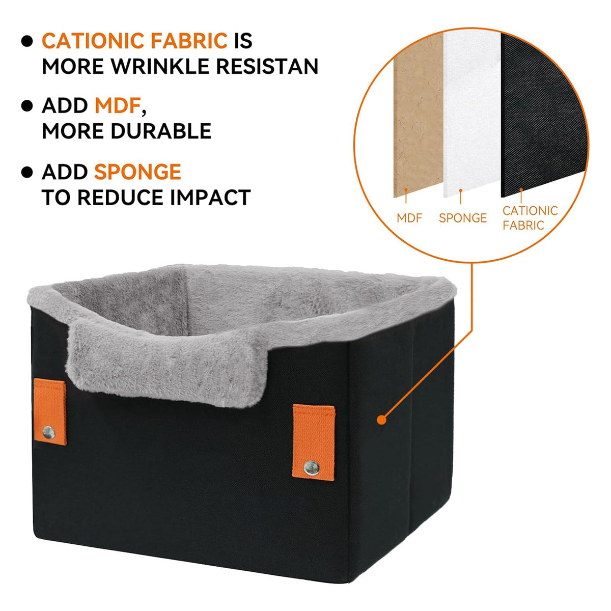 Portable Small Dog Car Seat Dog Booster Seat for Car with Clip-On Safety Leash Perfect for Small Pets Pet Products