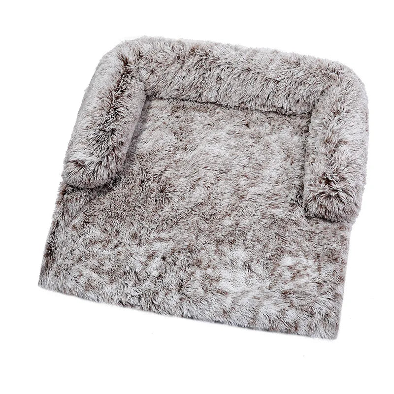 Soft Plush Dog Mat Sofa Pet Couch Mat for Dogs Plush Cushion Furniture Protector Pet Cover Removable Dog Blanket with Zipper
