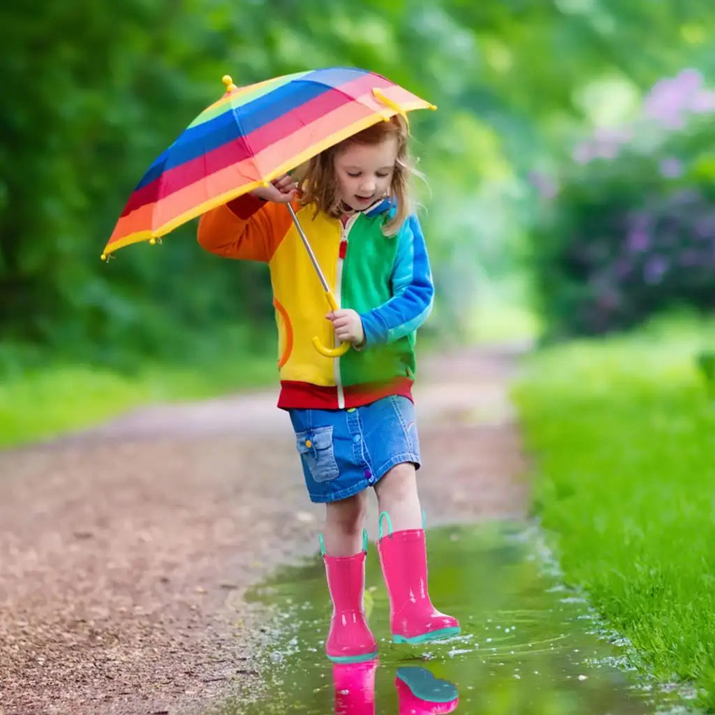 Rain Boots for Children Fashion Cute Rubber Boots Boys and Girls Waterproof Rain Boots Lovely Cartoon Kids Rain Boots