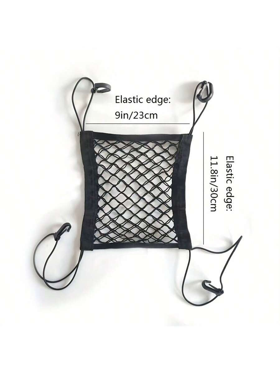 1Pc Keep Your Kids & Pets on the Road - Dog Car Net Barrier with Auto Mesh Organizer & Stretchable Storage Bag Dog Car Seat Car Seat Covers Dog Car Seat Cover Pet Car Seat