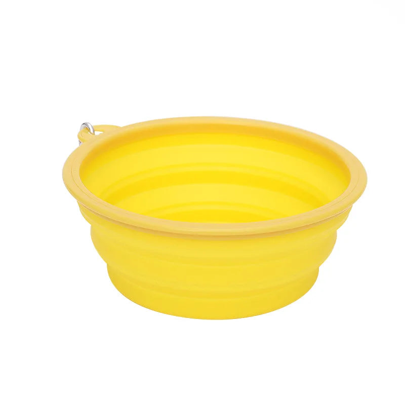 Dog Pet Folding Silicone Bowl Outdoor Travel Foldable Portable Cat Food Water Container Feeding Tray Bowl Pet Supplies
