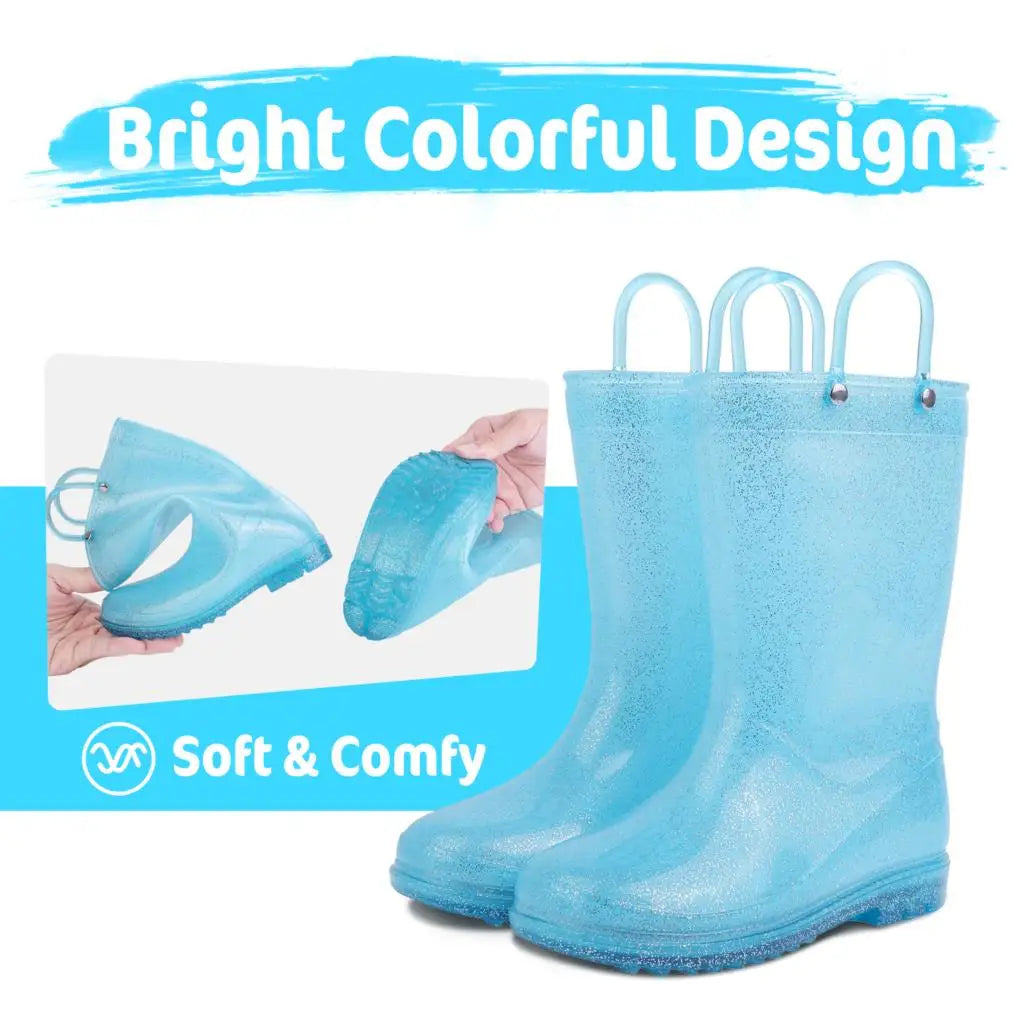 Rain Boots for Children Fashion Cute Rubber Boots Boys and Girls Waterproof Rain Boots Lovely Cartoon Kids Rain Boots
